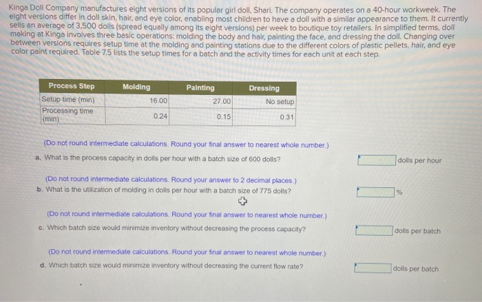 Kinga Doll Company manufactures eight versions of