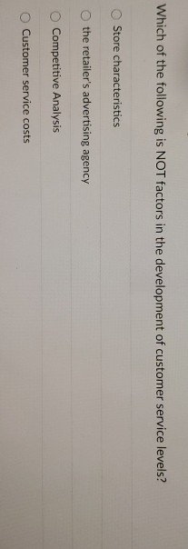 When creating customer loyalty, if you want a