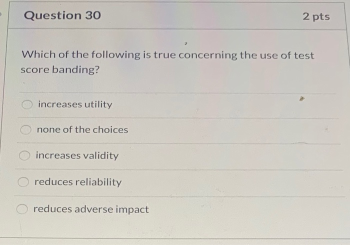 Question 29 2 pts The percent of potential