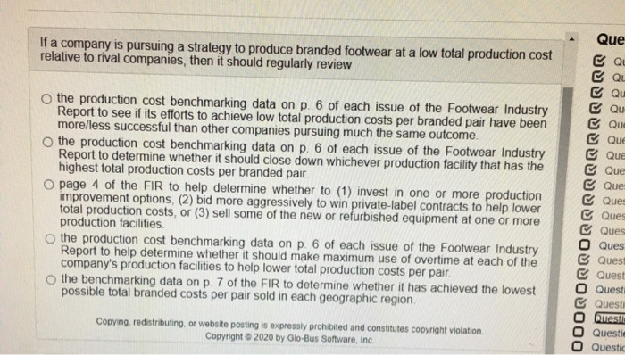 If a company is pursuing a strategy to produce