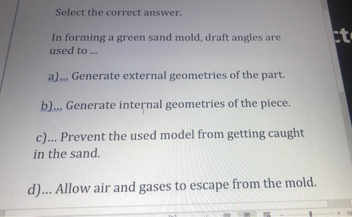 Select the correct answer. In forming a green