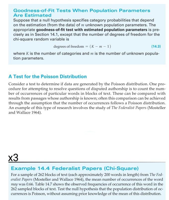 Goodness-of-Fit Tests When Population Parameters