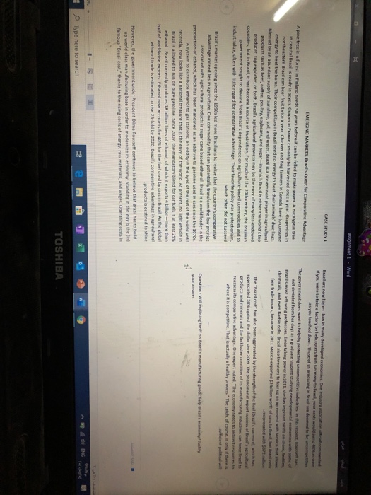 assignment 1 - Word CASE STUDY 1 Brailare now