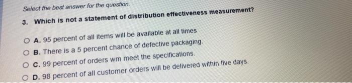 1. MIS is important for physical distribution