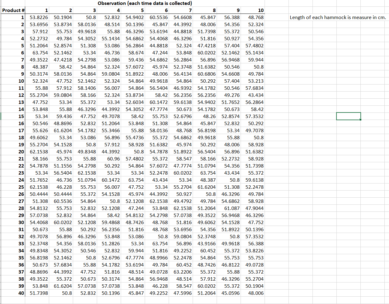 1. Upload your excel file with a completed R-bar