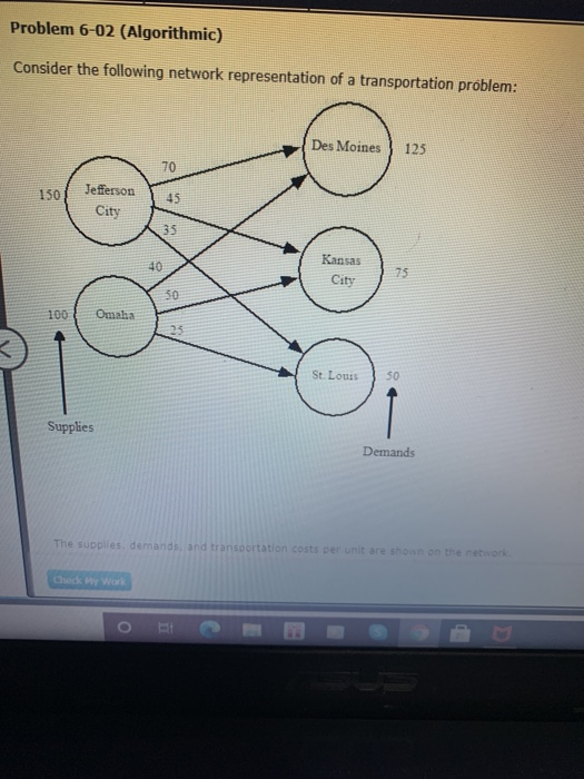 Problem 6-02 (Algorithmic) Consider the following