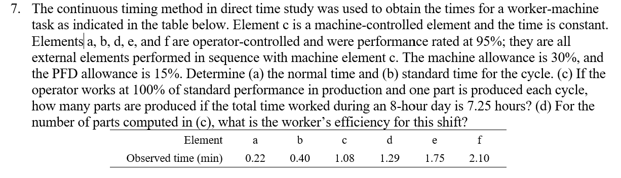 7. The continuous timing method in direct time