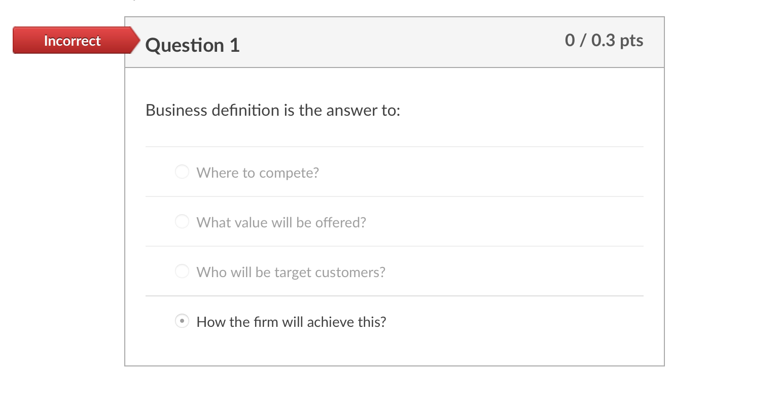 PLEASE CHOOSE A DIFFERENT ANSWER THAN THE ONE