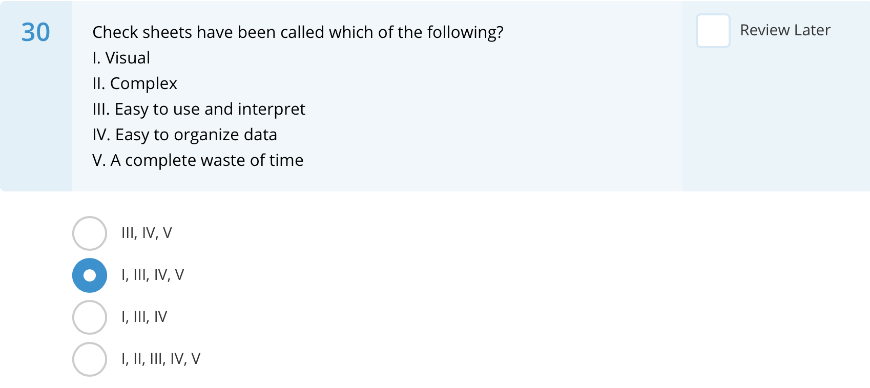 32 Control limits come from Review Later