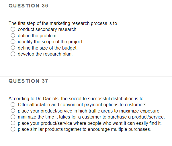 The first step of the marketing research process