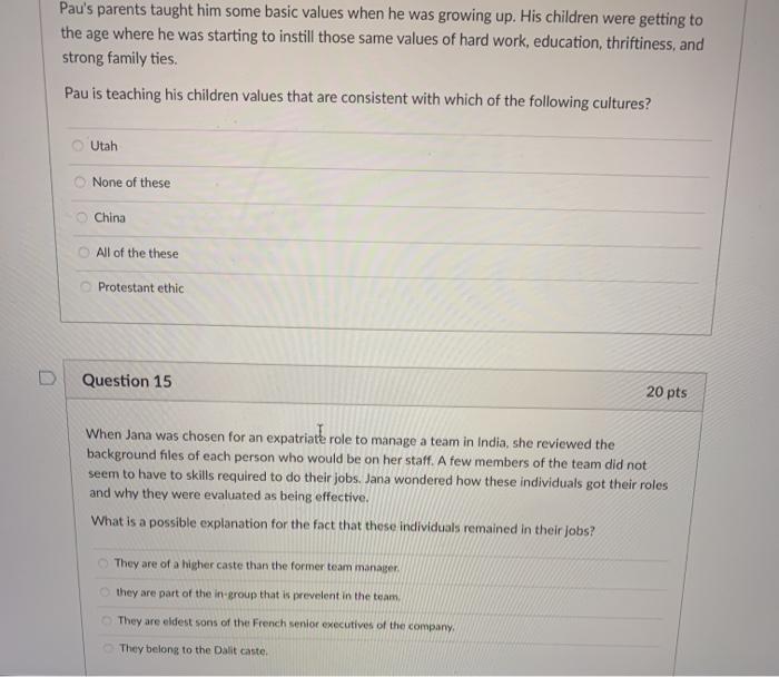 Pau's parents taught him some basic values when