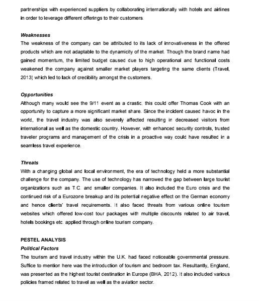 Thomas Cook Case Study Report (Mini Activity #1)
