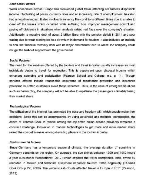 Thomas Cook Case Study Report (Mini Activity #1)