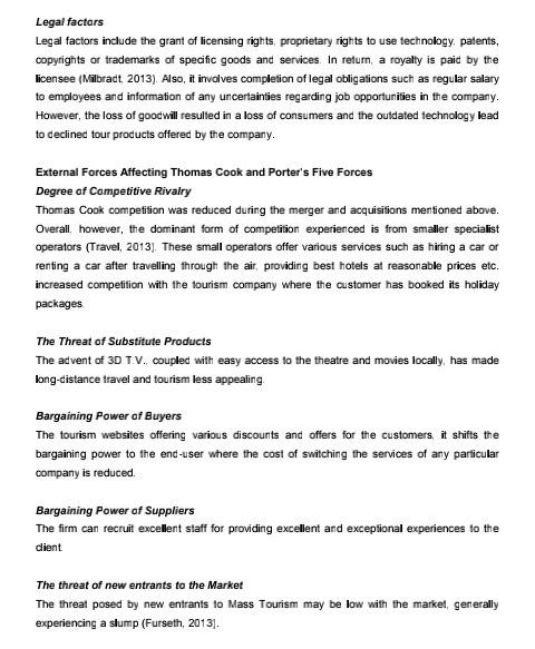 Thomas Cook Case Study Report (Mini Activity #1)