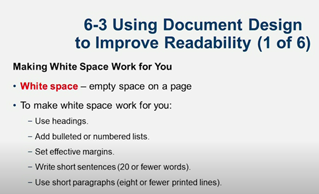 Learn It: Chapter 06 Revising Business Messages: