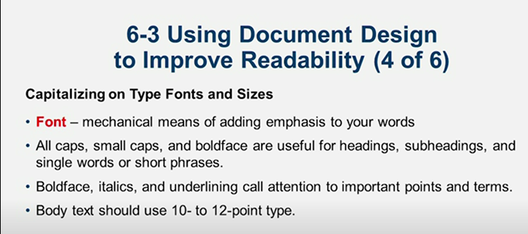 Learn It: Chapter 06 Revising Business Messages: