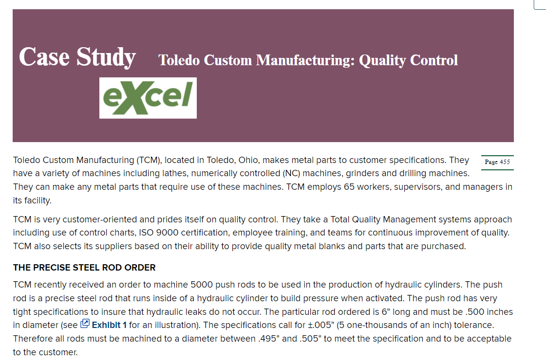 Case Study Toledo Custom Manufacturing: Quality