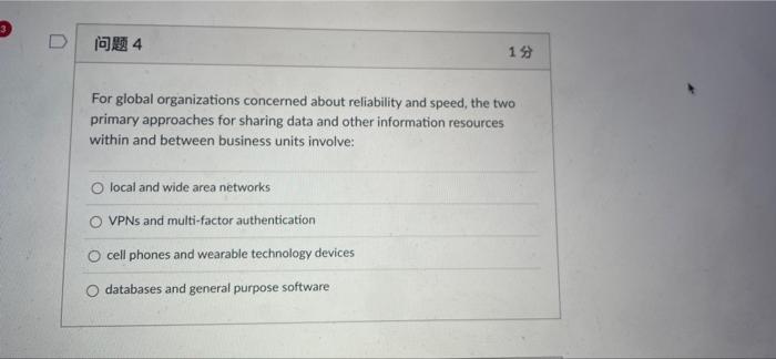 D 4 19 For global organizations concerned about