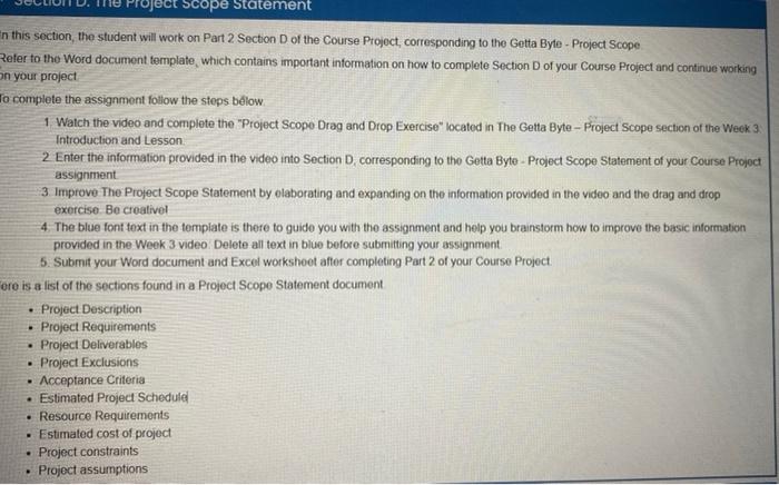 project Management. the Getta Byte Software (Part