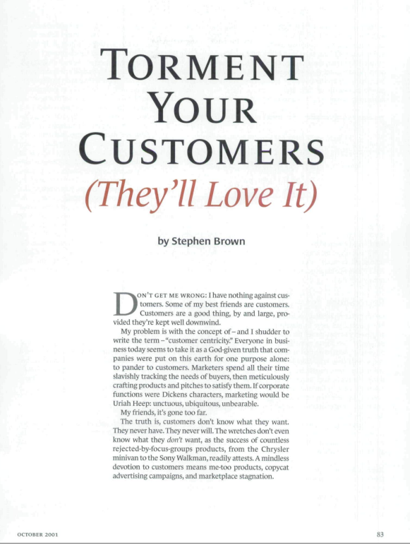 After reading the article below identify and