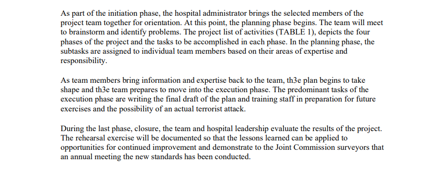 From the case study: Develop a Risk Management