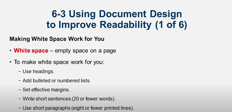 Learn It: Chapter 06 Revising Business Messages: