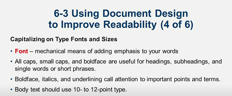 Learn It: Chapter 06 Revising Business Messages: