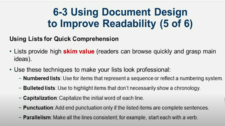 Learn It: Chapter 06 Revising Business Messages: