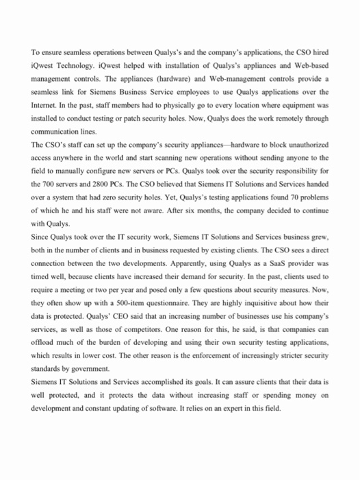 Outsourcing Vendor, SaaS Client Optimizing the