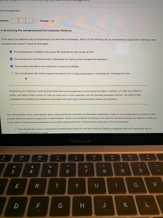 ck to Assignment attempts: Average: /B 4.