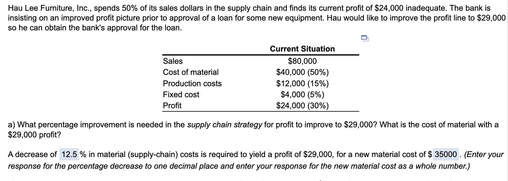 I really only need the full answer for part B) as