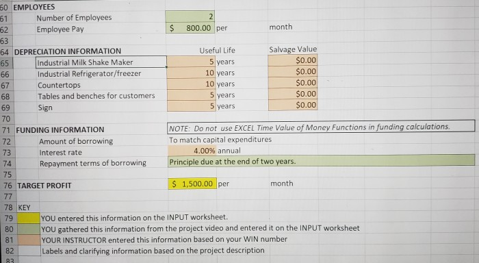 Based on the Project Information, what would be