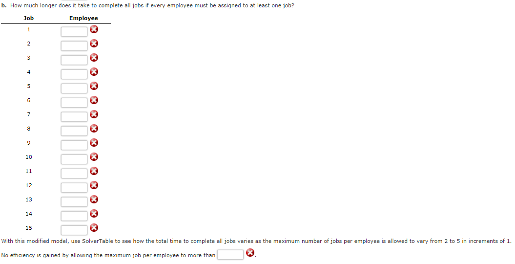 When you answer the questions please use solver