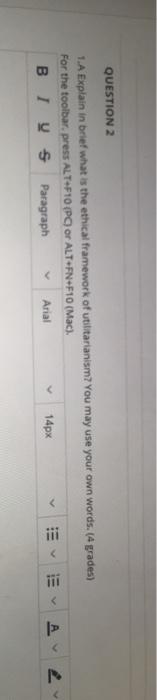QUESTION 2 1. A Explain in brief what is the