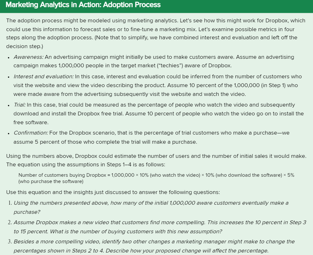 The adoption process might be modeled using