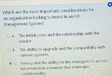 human resources management Which are the most