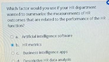 human resources management Which are the most