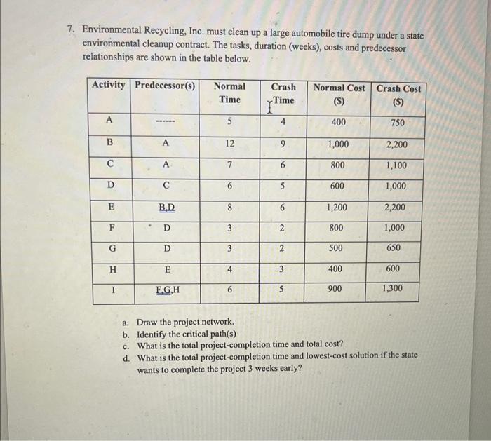 a-d is one problem! please help with this 7.