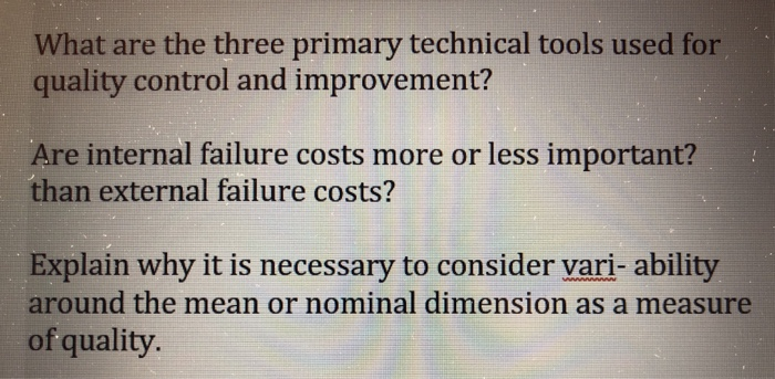 What are the three primary technical tools used