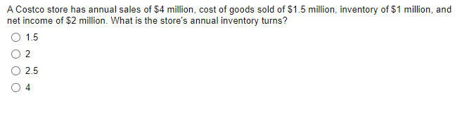 A bookstore manages the inventory based on a