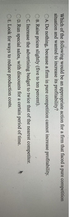 Which of the following would be an appropriate