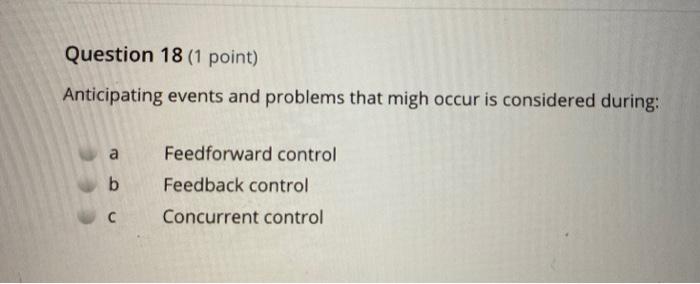 Question 1 (1 point) Briefly explain what you