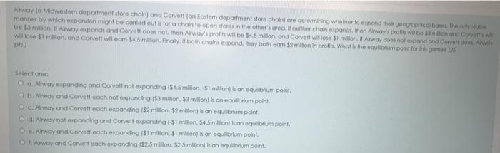 Arway to Midwestem department store chain and