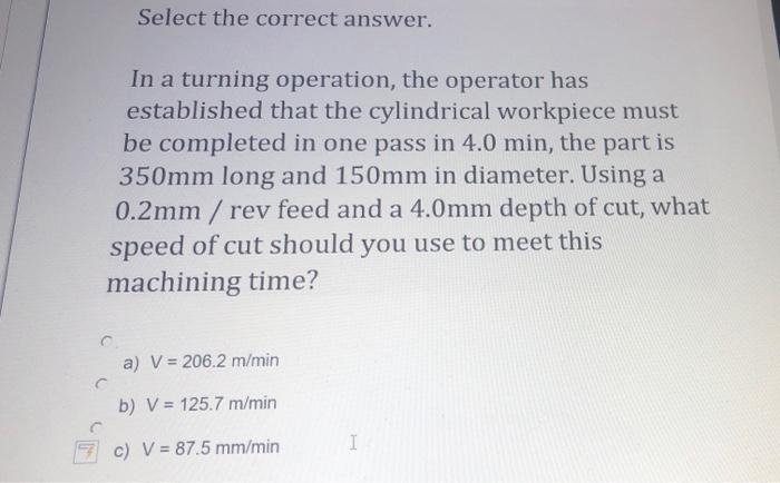 Select the correct answer. In a turning