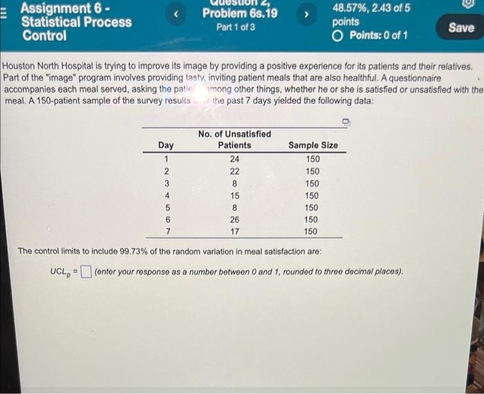I also need the LCL Assignment 6- Statistical