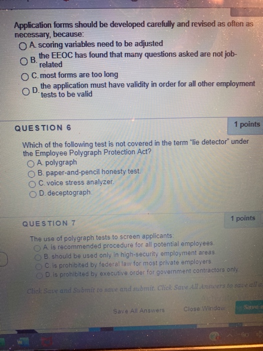 Application forms should be developed carefully