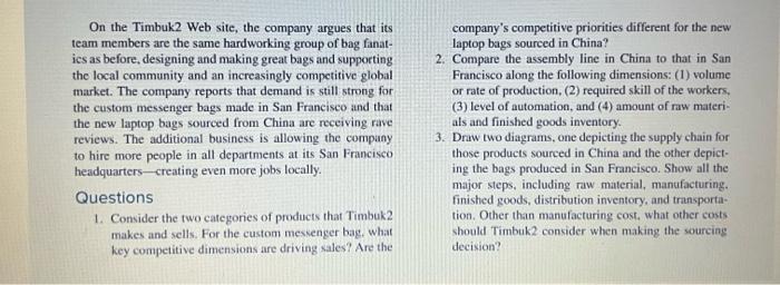 Read the case study and Answer the Following 3