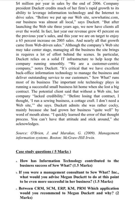 $4 million per year in sales by the end of 2006.