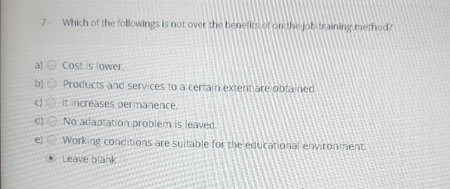 2. Which of the following I followings istare