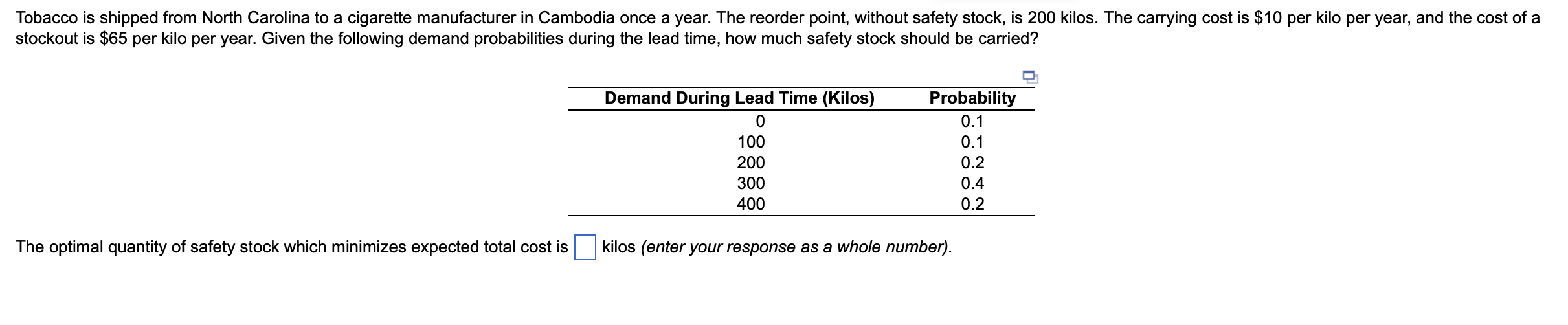Tobacco is shipped from North Carolina to a